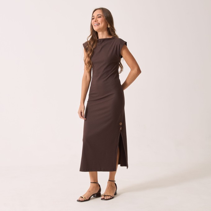 Vestido Canelado Ana Beatriz